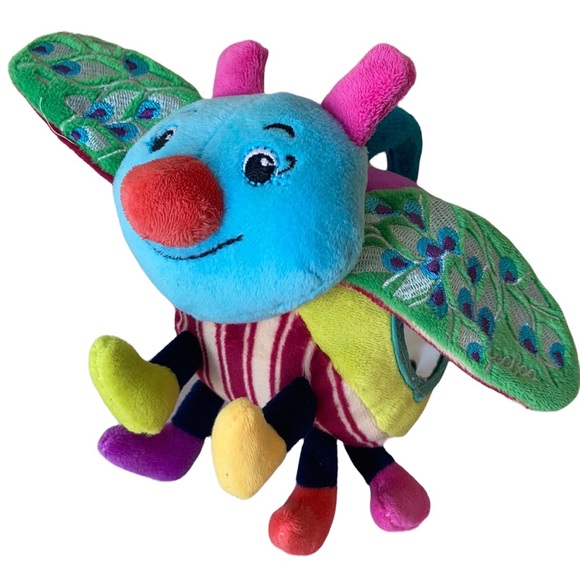 eeboo Other - Eeboo interactive bug plush toy mirrors bell crinkle sounds baby toy centipede